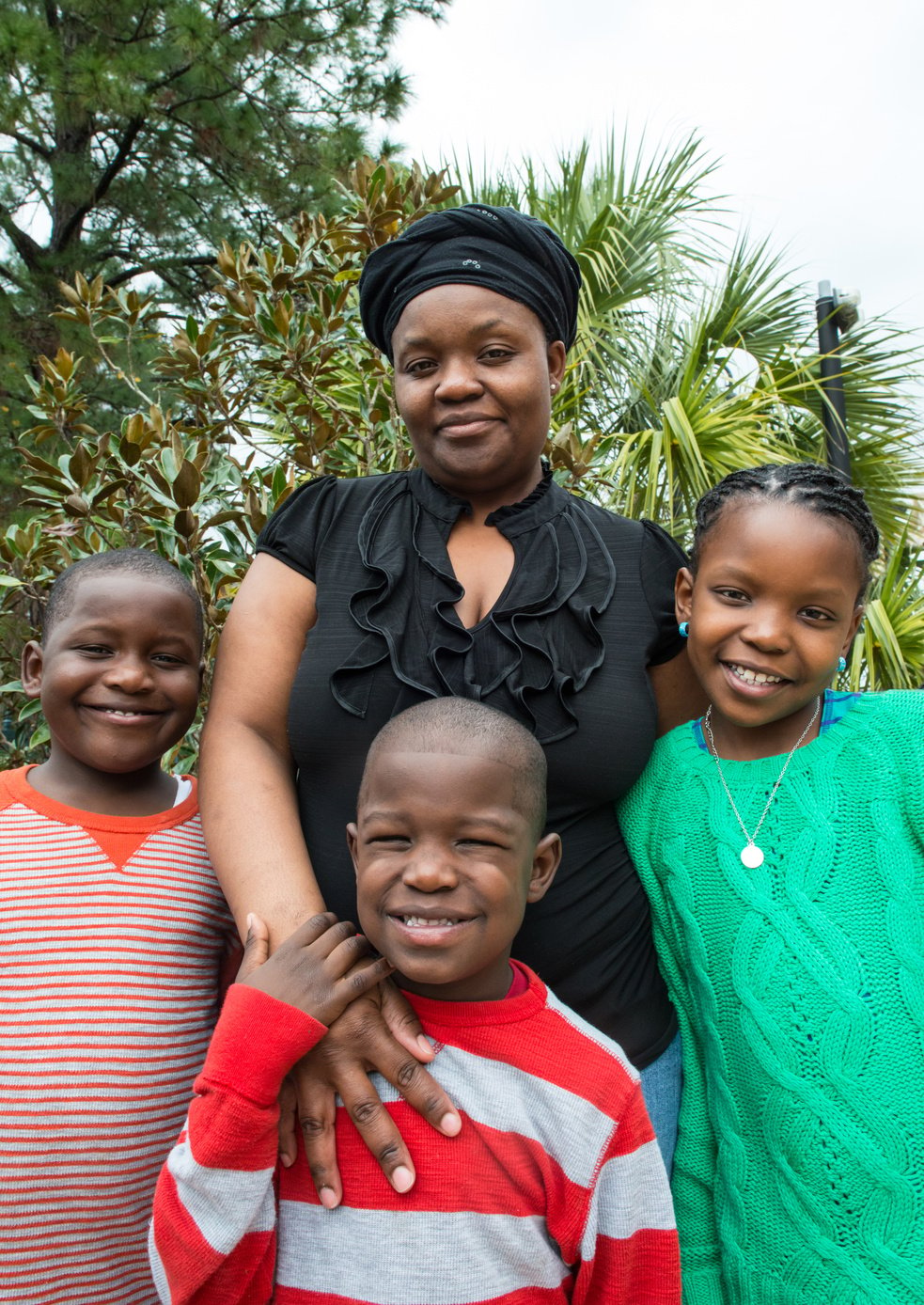 Afro caribbean family